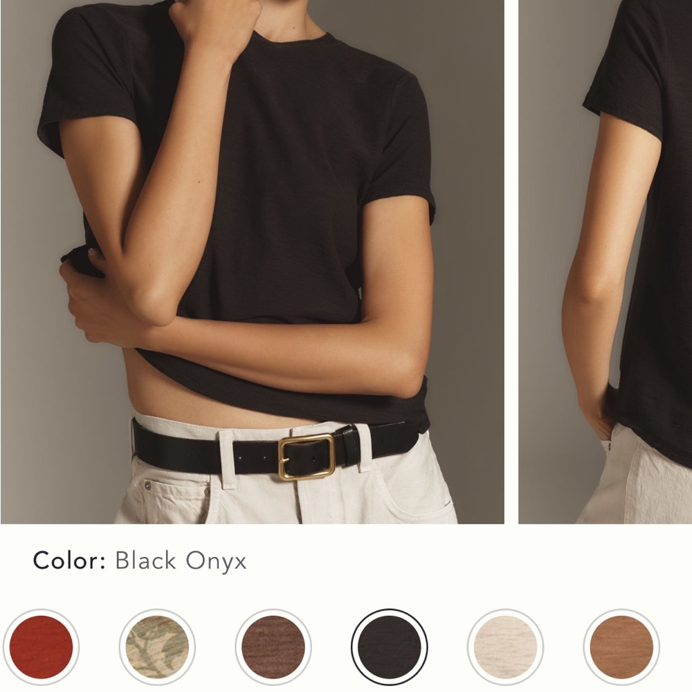 Anthropologie Pilcro Black Short Sleeve Tee